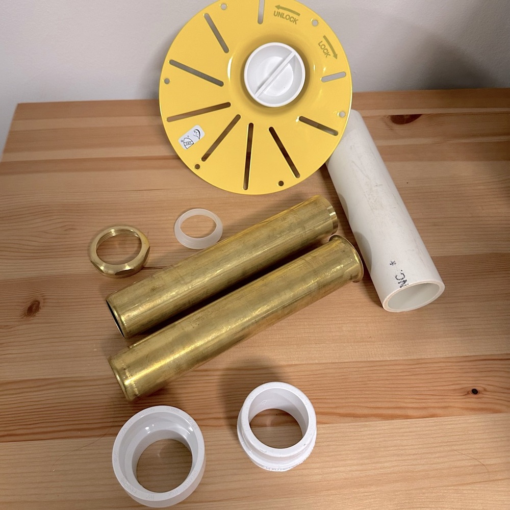 NEW Signature Hardware Quick Connect Drop-In Drain Kit.